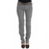 Pantaloni bootcut casual slim fit in cotone grigio - IT46-XL