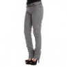Pantaloni bootcut casual slim fit in cotone grigio - IT46-XL