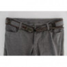 Pantaloni bootcut casual slim fit in cotone grigio - IT46-XL