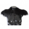 Sciarpa con collo in pelliccia di volpe nera - IT40-S