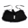 Sciarpa con collo in pelliccia di volpe nera - IT40-S