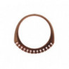 Anello in argento 925 oro rosso - EU50 - US5