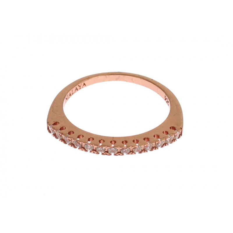 Anello in argento 925 oro rosso - EU47 - US4