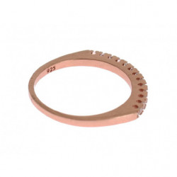 Anello in argento 925 oro rosso - EU47 - US4