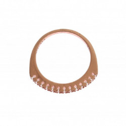 Anello in argento 925 oro rosso - EU47 - US4