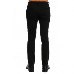 Pantaloni slim fit neri in cotone elasticizzato - IT46 - S