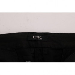 Pantaloni slim fit neri in cotone elasticizzato - IT46 - S