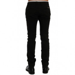 Pantaloni chino elasticizzati in cotone nero - IT54 - XXL