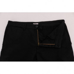 Pantaloni chino elasticizzati in cotone nero - IT54 - XXL