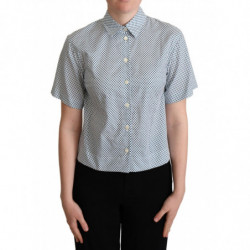 Camicia in cotone a pois...