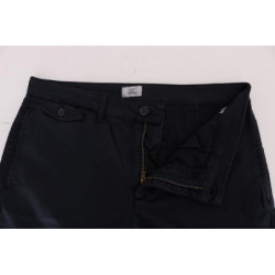 Pantaloni chino elasticizzati in cotone blu - IT56 - XXL