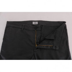 Pantaloni chino elasticizzati in cotone grigio - IT56 - XXL