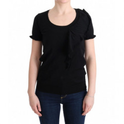 T-shirt nera con camicetta...