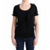 T-shirt nera con camicetta in lana 100% lana - IT46-XL