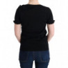 T-shirt nera con camicetta in lana 100% lana - IT46-XL