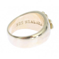 Anello in argento sterling 925 con stemma - EU63 - US11