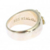 Anello in argento sterling 925 con stemma - EU63 - US11