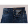 Jeans slim fit Dundee strappati con lavaggio blu - W38