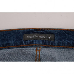 Jeans slim fit Dundee strappati con lavaggio blu - W38