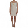 Abito a trapezio con spilla elasticizzata in lana bianca - IT36 - XS