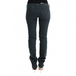 Jeans denim superslim in cotone grigio - W26