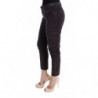 Pantaloni casual corti in cotone marrone - IT46-XL