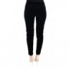 Pantaloni cropped in velluto misto viscosa nera - IT40-S