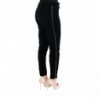 Pantaloni cropped in velluto misto viscosa nera - IT40-S