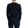 Maglione blusa in lana blu - IT44-L