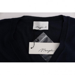 Maglione blusa in lana blu - IT44-L