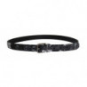 Cintura in pelle di lino nero Cayman - 100 CM / 40 INCHES