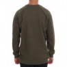 Maglione girocollo in cotone verde - XL