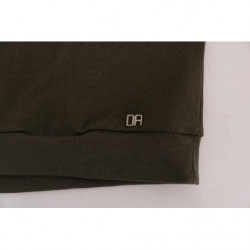 Maglione girocollo in cotone verde - XL