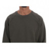 Maglione girocollo in cotone verde - XXL