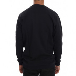 Maglione girocollo in cotone blu - L