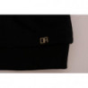 Maglione pullover in cotone girocollo nero - L