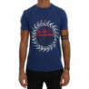 T-shirt Maison in cotone blu - S