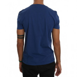 T-shirt Maison in cotone blu - S