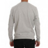 Maglione pullover girocollo in cotone grigio - S