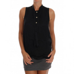Top blusa in viscosa nera...