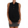 Top blusa in viscosa nera senza maniche - IT42-M