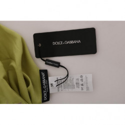 Top in camicetta elasticizzata in seta verde - IT38-XS