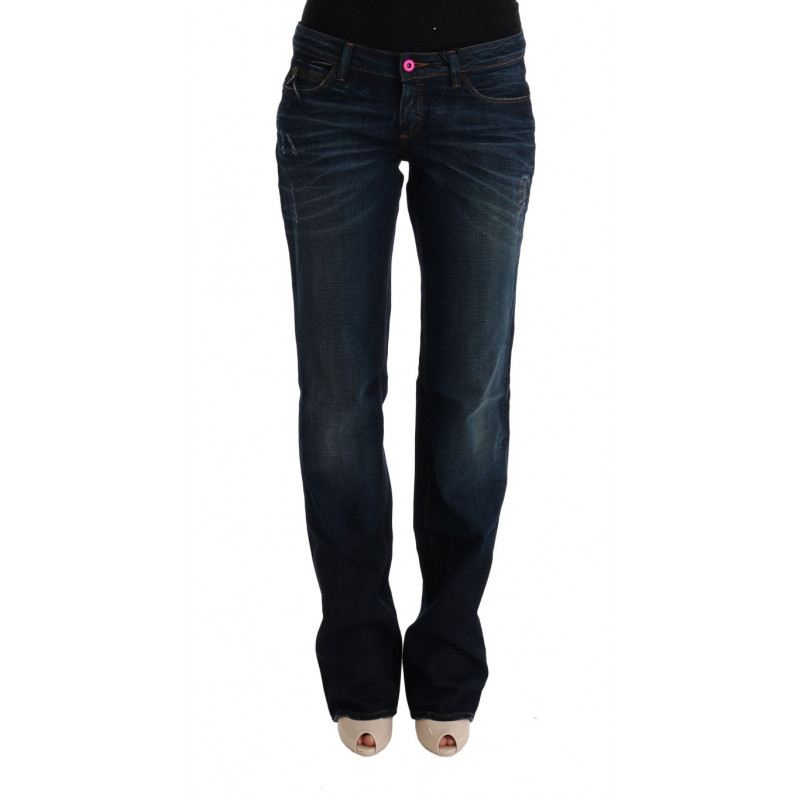 Jeans in denim vestibilità regolare in cotone blu - W28