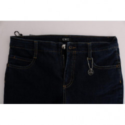 Jeans svasati bootcut in cotone blu - W25