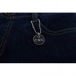 Jeans svasati bootcut in cotone blu - W25
