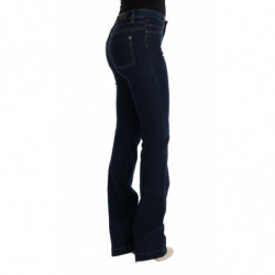 Jeans svasati bootcut in cotone blu - W29