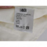 Pantaloni casual vestibilità regolare in cotone bianco - IT44-L