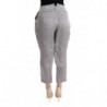 Pantaloni casual corti in seta grigia - IT40-S
