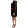 Abito a trapezio nero con paillettes San Valentino - IT38-XS
