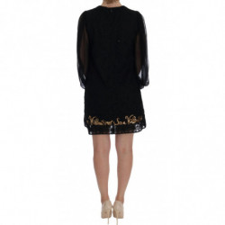 Abito a trapezio nero con paillettes San Valentino - IT38-XS